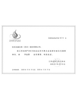  Membership card of Jiangsu Gas Association